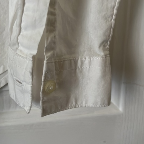 Maternity button up white blouse - Picture 3 of 6